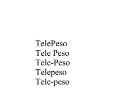 TELEPESO trademark