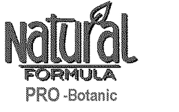 NATURAL FORMULA PRO- BOTANIC trademark