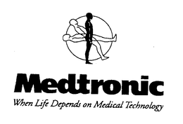 MEDTRONIC WHEN LIFE DEPENDS ON MEDICAL TECHNOLOGY trademark