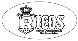 RICOS PASTAS ALIMENTICIAS ENRIQUECIDAS trademark