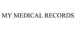 MY MEDICAL RECORDS trademark