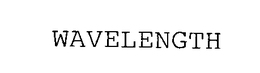 WAVELENGTH trademark