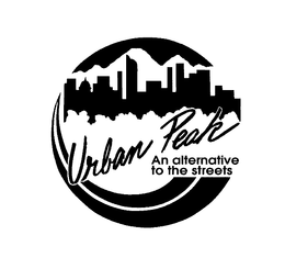 URBAN PEAK AN ALTERNATIVE TO THE STREETS trademark