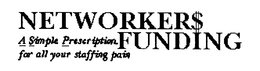NETWORKERS FUNDING, A SIMPLE PRESCRIPTION FOR ALL YOUR STAFFING PAIN trademark