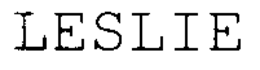 LESLIE trademark