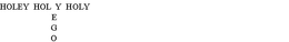 HOLEY HOL Y HOLY EGO trademark