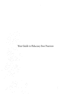 YOUR GUIDE TO FIDUCIARY BEST PRACTICES trademark