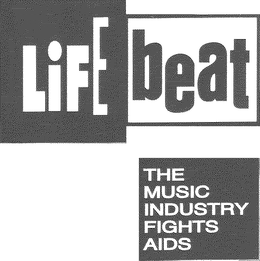 LIFEBEAT THE MUSIC INDUSTRY FIGHTS AIDS trademark