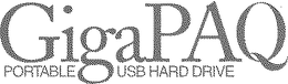 GIGIPAQ PORTABLE USB HARDDRIVE trademark