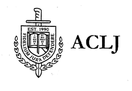 ACLJ EST. 1990 FIDELIUM JURA DEFENDERE trademark