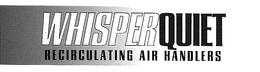 WHISPERQUIET RECIRCULATING AIR HANDLERS trademark