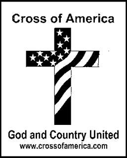 CROSS OF AMERICA GOD AND COUNTRY UNITED WWW.CROSSOFAMERICA.COM trademark