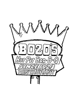 BOZO'S HOT PIT BAR-B-Q SINCE 1923 RESTAURANT trademark