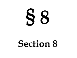 SS 8 SECTION 8 trademark