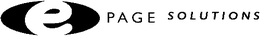 E PAGE SOLUTIONS trademark