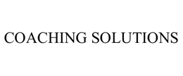 COACHING SOLUTIONS trademark