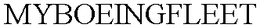 MYBOEINGFLEET trademark