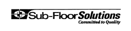 SUB-FLOOR SOLUTIONS COMMITTED TO QUALITY trademark
