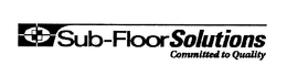 SUB-FLOOR SOLUTIONS COMMITTED TO QUALITY trademark