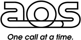AOS ONE CALL AT A TIME. trademark