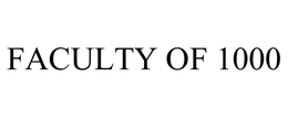 FACULTY OF 1000 trademark