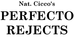 NAT. CICCO'S PERFECTO REJECTS trademark