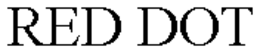 RED DOT trademark