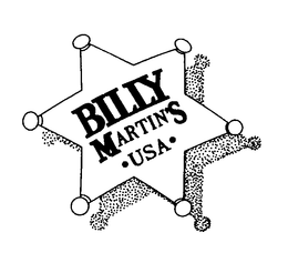 BILLY MARTIN'S USA trademark