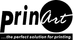 PRINART....THE PERFECT SOLUTION FOR PRINTING. trademark