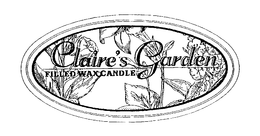 CLAIRE'S GARDEN FILLED WAX CANDLE trademark