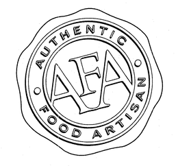 AFA AUTHENTIC FOOD ARTISAN trademark