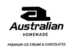 AUSTRALIAN HOMEMADE PREMIUM ICE CREAM & CHOCOLATES trademark