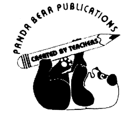 PANDA BEAR PUBLICATIONS CREATED BY TEACHERS trademark