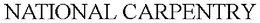 NATIONAL CARPENTRY trademark