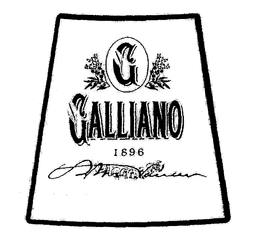 G GALLIANO 1896 trademark