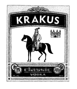 KRAKUS CLASSIC VODKA 40% ABJ. 0.51 trademark