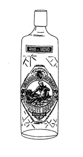 ANIS DEL MONO VINCENTE BOSCH BADALONA DULCE 1870 ANISADO REFINADO DESTILLACION ESPECIAL MARCA DE FABRICA DEPOSITADA EL MAYOR PREMIO PARIS 1878 PRIMER PREMIO MADRID 1977 trademark