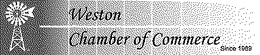WESTON CHAMBER OF COMMERCE SINCE 1989 trademark