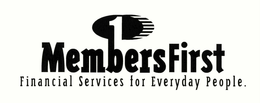 MEMBERS FIRST FINANCIAL SERVICES FOR EVERYDAY PEOPLE trademark