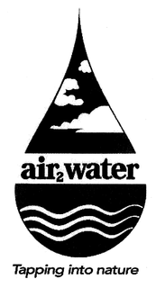 AIR2WATER TAPPING INTO NATURE trademark