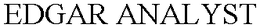 EDGAR ANALYST trademark