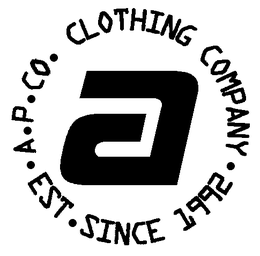 A A.P.CO. CLOTHING COMPANY EST. SINCE 1992 trademark