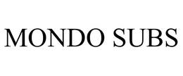 MONDO SUBS trademark