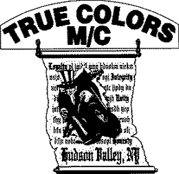 TRUE COLORS M/C - HUDSON VALLEY, NY trademark