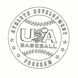 USA BASEBALL ATHLETE DEVELOPMENT PROGRAM trademark