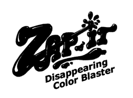 ZAP IT DISAPPEARING COLOR BLASTER trademark