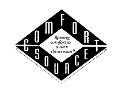 COMFORT SOURCE RAISING COMFORT TO A NEW DIMENSION trademark