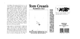TOM CREAN'S SUMMER ALE ENDURANCE BREWING CO trademark