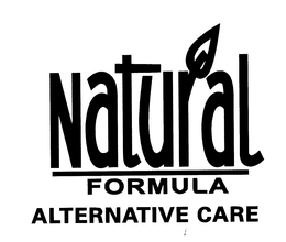 NATURAL FORMULA ALTERNATIVE CARE trademark