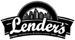 LENDER'S AUTHENTIC BAGELS SINCE 1927 trademark